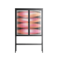 Repeating - Loft Cabinet - Alexander Khabbazi - Antracite - Reeded glass