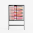 Repeating - Loft Cabinet - Alexander Khabbazi - Antracite - Reeded glass