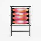 Repeating - Loft Cabinet - Alexander Khabbazi - Antracite - Reeded glass