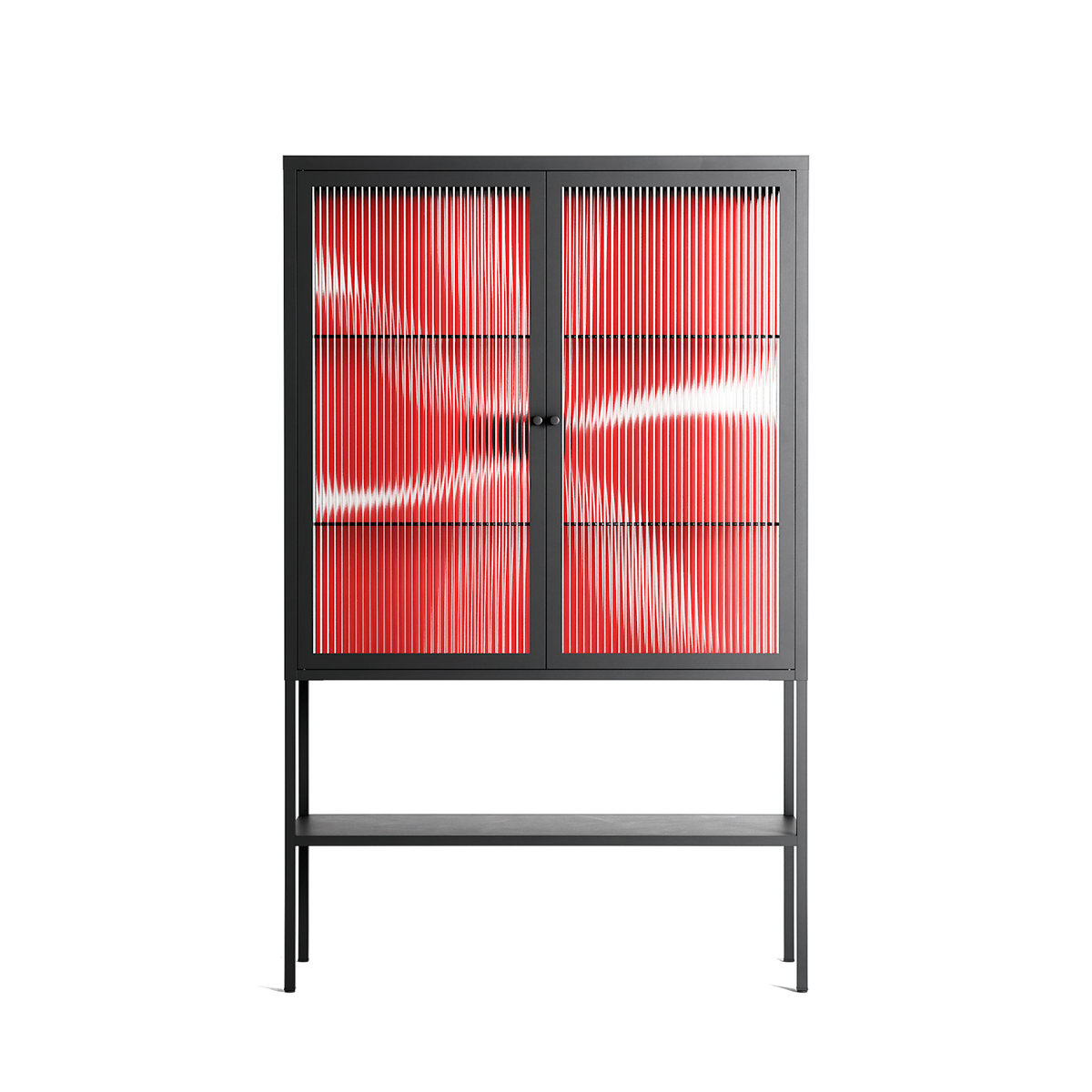 Spring to Summer - Loft Cabinet - Alexander Khabbazi - Antracite - Reeded glass
