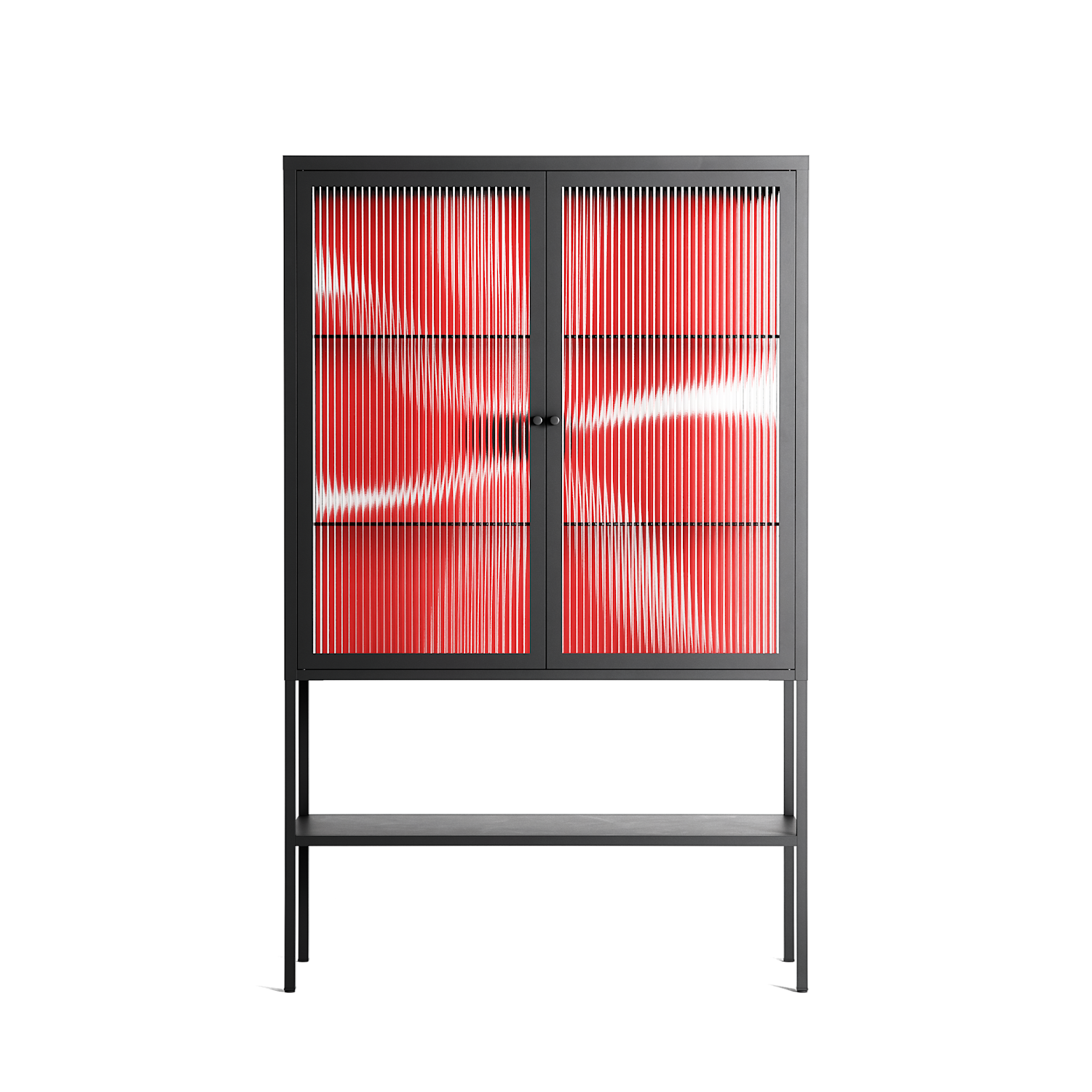 Spring to Summer - Loft Cabinet - Alexander Khabbazi - Antracite - Reeded glass