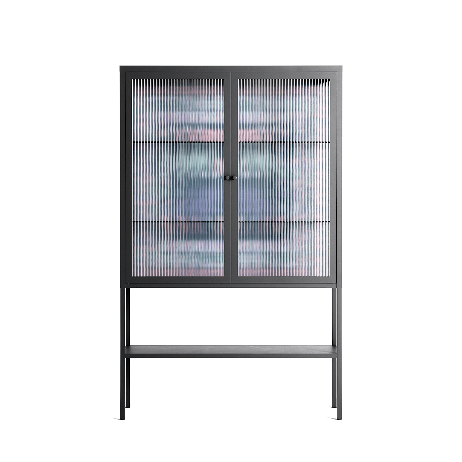 Sunbrother 2 - Loft Cabinet - Nick Liefhebber - Antracite - Reeded glass