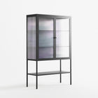 A Bridge Across Time 3 - Loft Cabinet - Nick Liefhebber - Antracite - Reeded glass