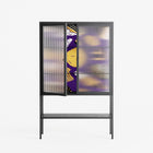 Pebbles - Loft Cabinet - Nick Liefhebber - Antracite - Reeded glass