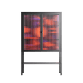 Pebbles 3 - Loft Cabinet - Nick Liefhebber - Antracite - Reeded glass