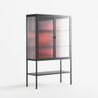 Pebbles 3 - Loft Cabinet - Nick Liefhebber - Antracite - Reeded glass