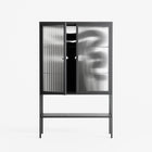 Black Cat - Loft Cabinet - Konrad Blaszczyk - Antracite - Reeded glass