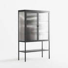 Black Cat - Loft Cabinet - Konrad Blaszczyk - Antracite - Reeded glass