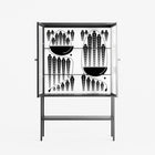 Black Fern - Loft Cabinet - Konrad Blaszczyk - Antracite - Reeded glass
