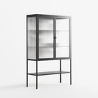 Black Fern - Loft Cabinet - Konrad Blaszczyk - Antracite - Reeded glass