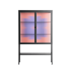 Stella - Loft Cabinet - Linus Lohoff - Antracite - Reeded glass