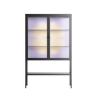 Amara - Loft Cabinet - Linus Lohoff - Antracite - Reeded glass