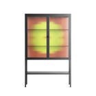 Fernis - Loft Cabinet - Linus Lohoff - Antracite - Reeded glass
