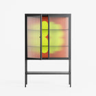 Fernis - Loft Cabinet - Linus Lohoff - Antracite - Reeded glass