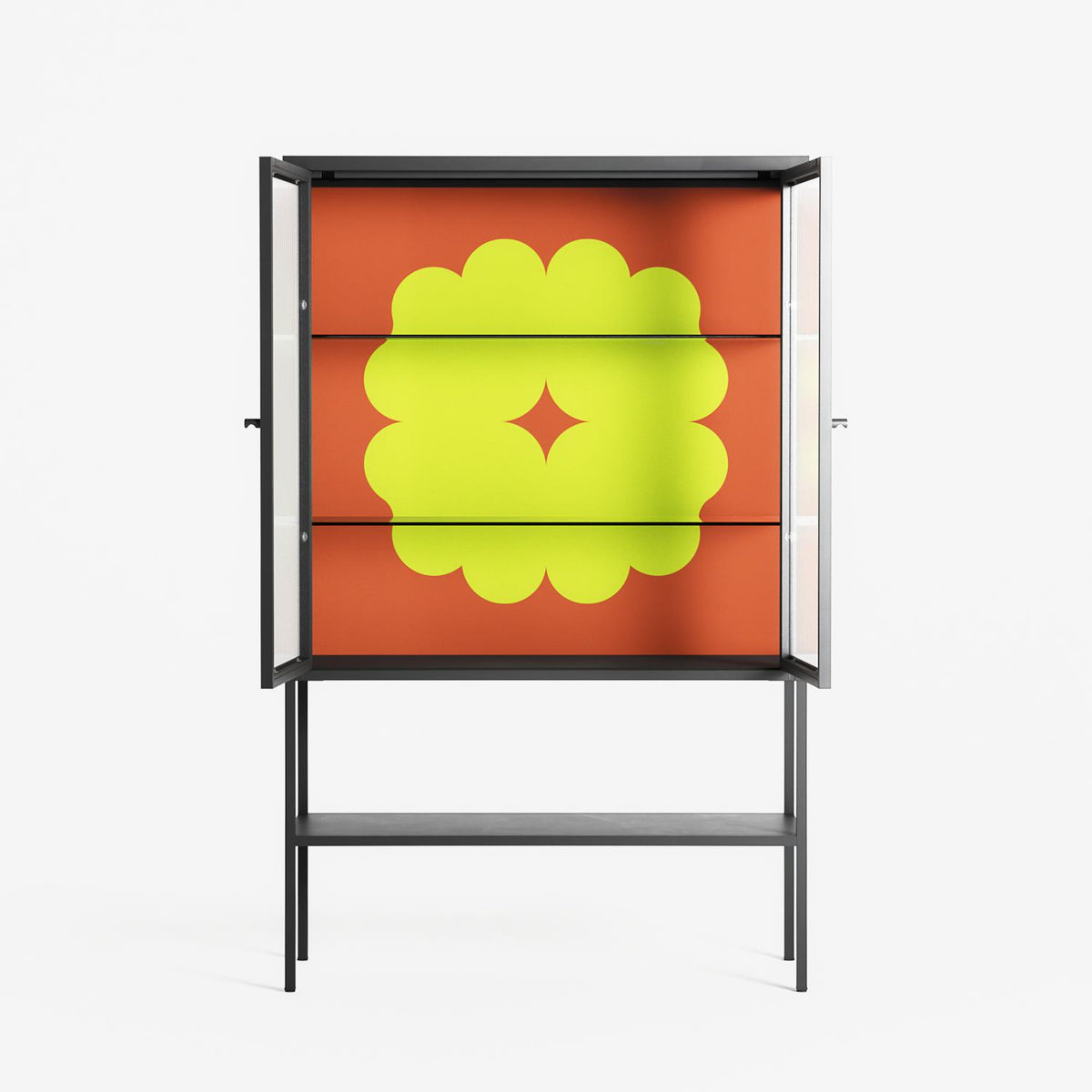 Fernis - Loft Cabinet - Linus Lohoff - Antracite - Reeded glass