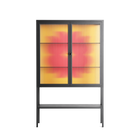 Phonix - Loft Cabinet - Linus Lohoff - Antracite - Reeded glass