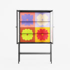 Flowers All - Loft Cabinet - Linus Lohoff - Antracite - Reeded glass
