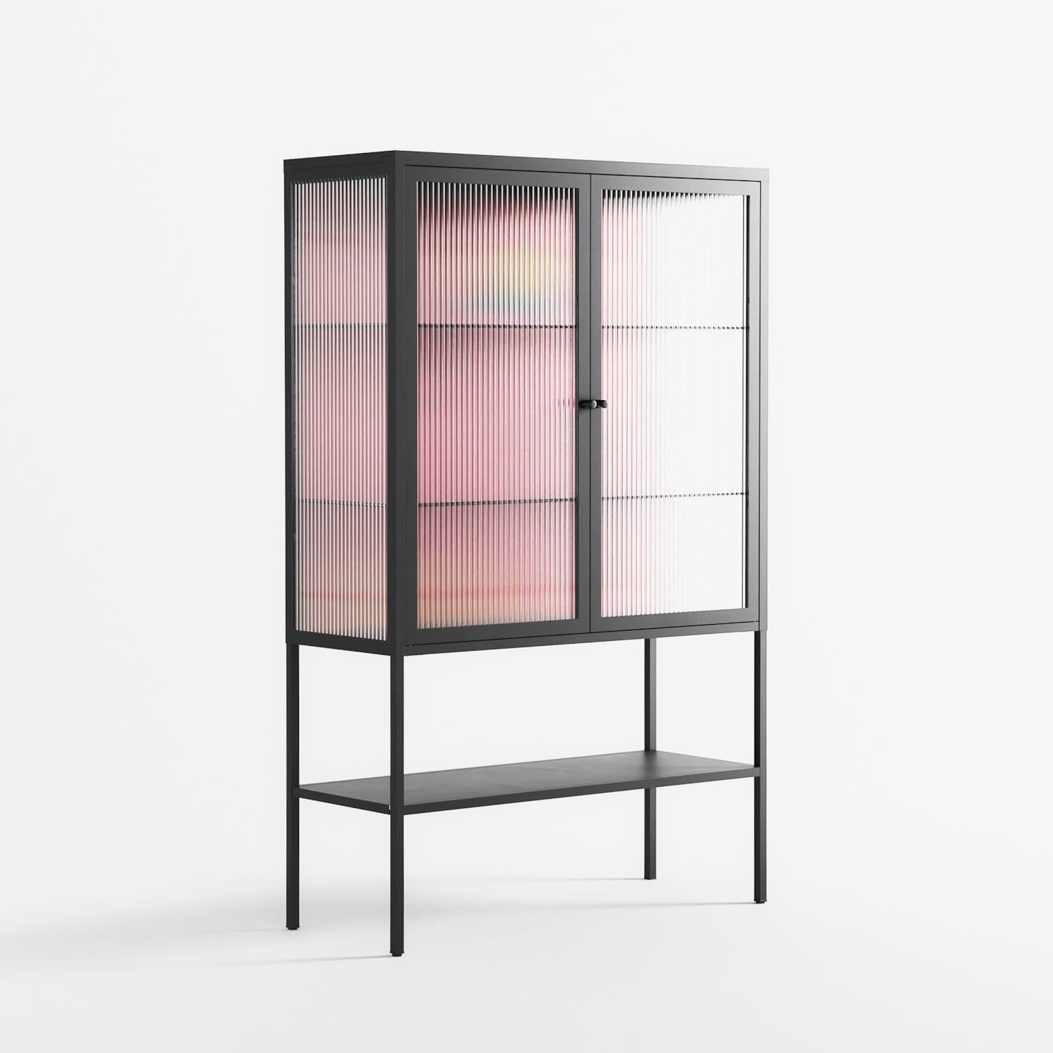 Tender Age in Bloom - Loft Cabinet - Ciara Wade - Antracite - Reeded glass