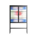 Wino Wagon - Loft Cabinet - Ciara Wade - Antracite - Reeded glass