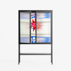 Wino Wagon - Loft Cabinet - Ciara Wade - Antracite - Reeded glass