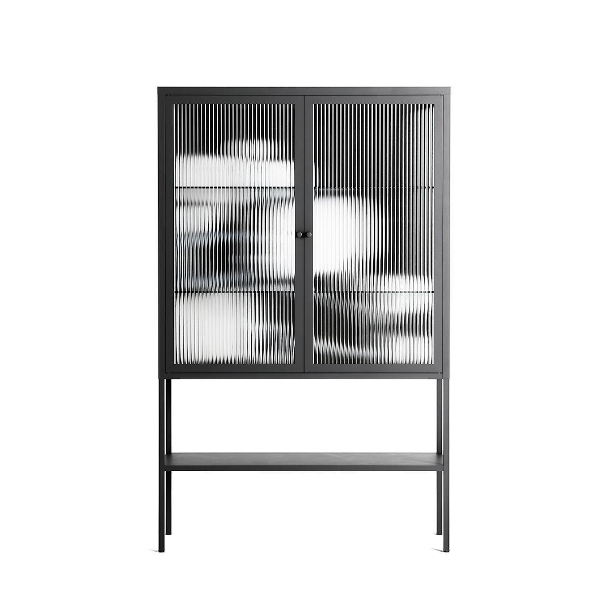 Talk Less Say More - Loft Cabinet - Ciara Wade - Antracite - Reeded glass