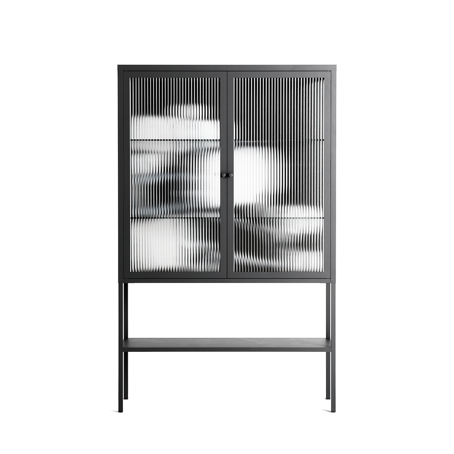 Talk Less Say More - Loft Cabinet - Ciara Wade - Antracite - Reeded glass