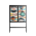 Alive - Loft Cabinet - Vratislav Pecka - Antracite - Reeded glass