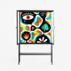 Alive - Loft Cabinet - Vratislav Pecka - Antracite - Reeded glass