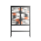 Conserto - Loft Cabinet - Vratislav Pecka - Antracite - Reeded glass
