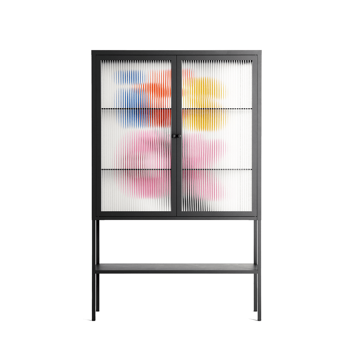 Its Ok - Loft Cabinet - Vratislav Pecka - Antracite - Reeded glass