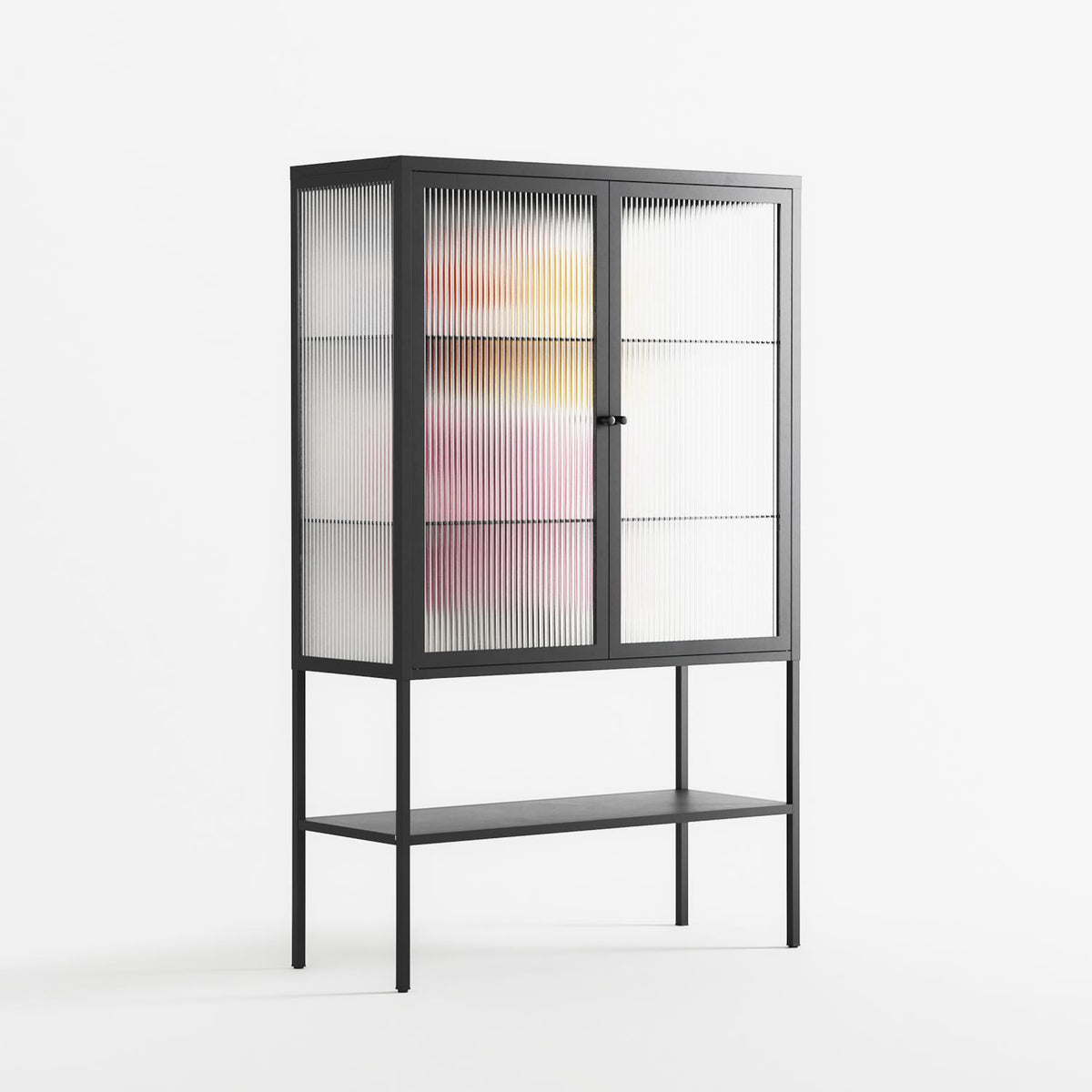 Its Ok - Loft Cabinet - Vratislav Pecka - Antracite - Reeded glass