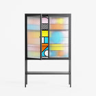 Palette - Loft Cabinet - Vratislav Pecka - Antracite - Reeded glass