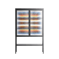 Perspektiva - Loft Cabinet - Vratislav Pecka - Antracite - Reeded glass