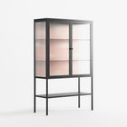 United - Loft Cabinet - Vratislav Pecka - Antracite - Clear glass