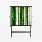 Björkskog - Loft Cabinet - Nur Rydberg - Antracite - Reeded glass