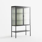 Björkskog - Loft Cabinet - Nur Rydberg - Antracite - Reeded glass