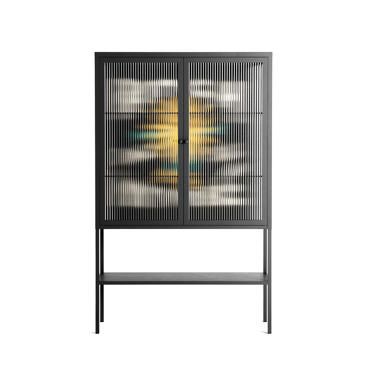 Bitch Don't Kill My Vibe - Loft Cabinet - Aley Wild - Antracite - Reeded glass