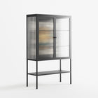Bitch Don't Kill My Vibe - Loft Cabinet - Aley Wild - Antracite - Reeded glass