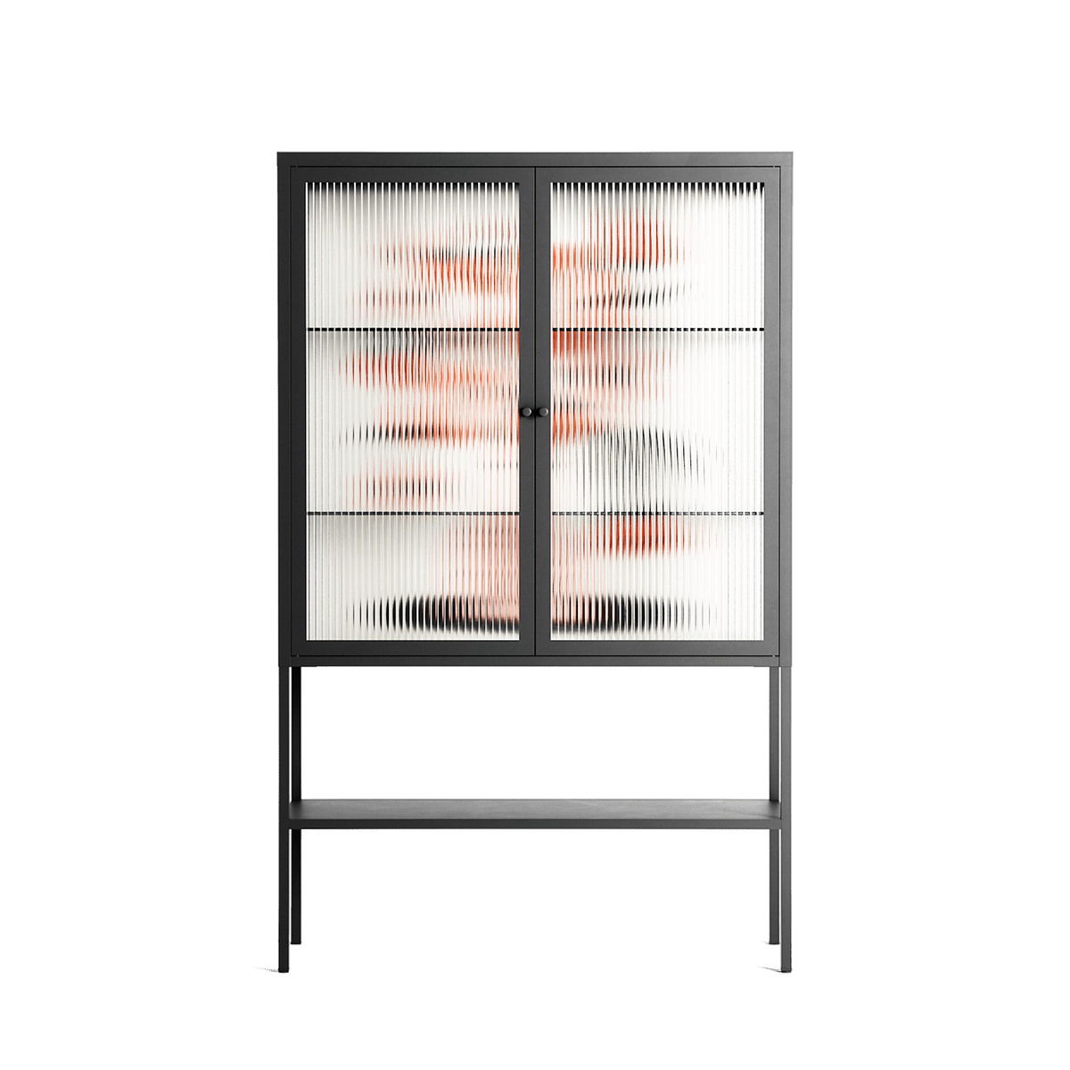 Fuck - Loft Cabinet - Aley Wild - Antracite - Reeded glass
