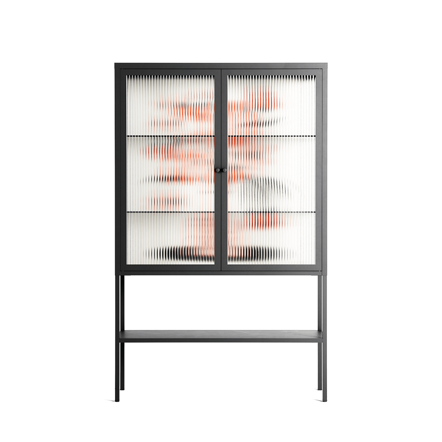 Fuck - Loft Cabinet - Aley Wild - Antracite - Reeded glass