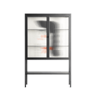 Howdy - Loft Cabinet - Aley Wild - Antracite - Reeded glass