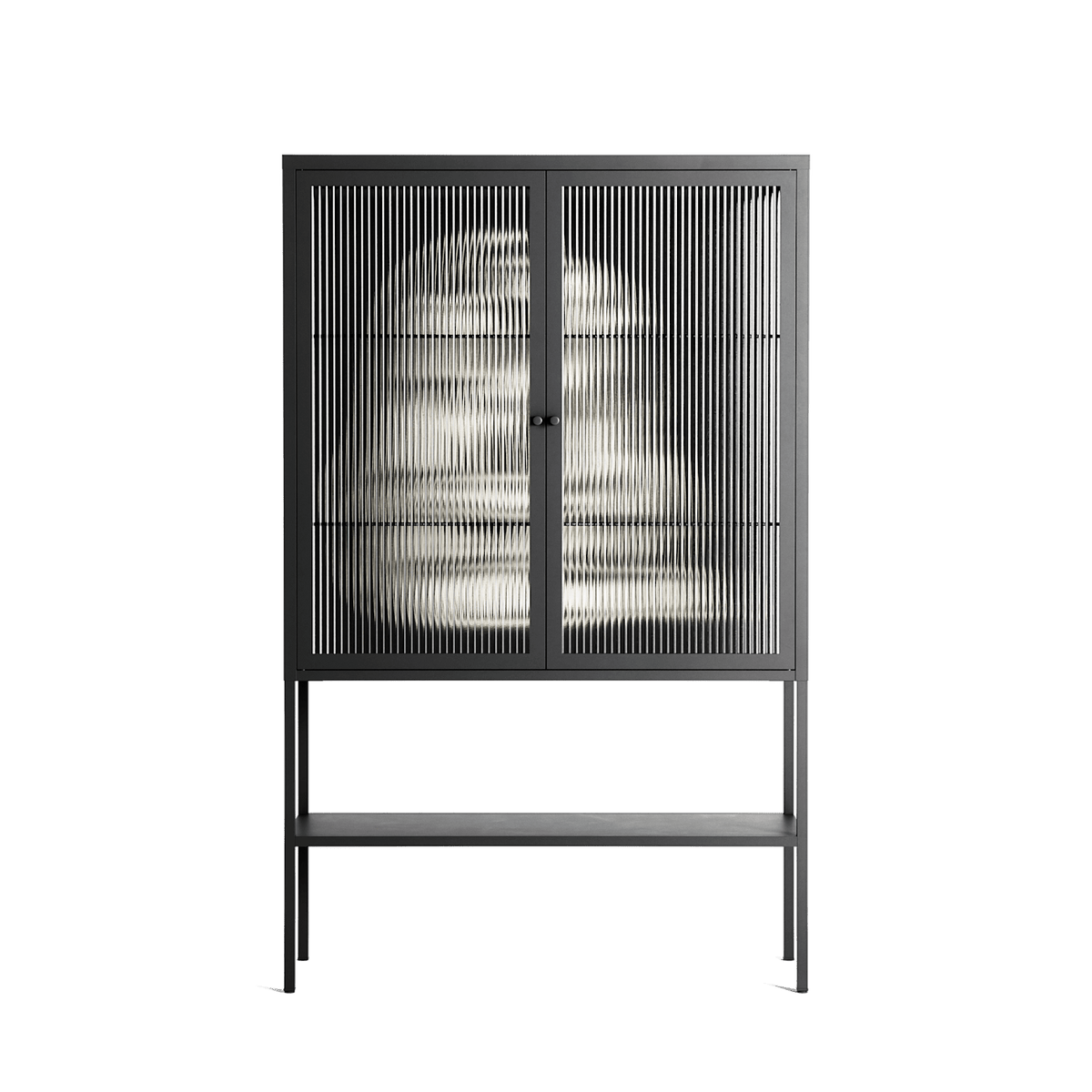 Nudes on Nudes - Loft Cabinet - Aley Wild - Antracite - Reeded glass