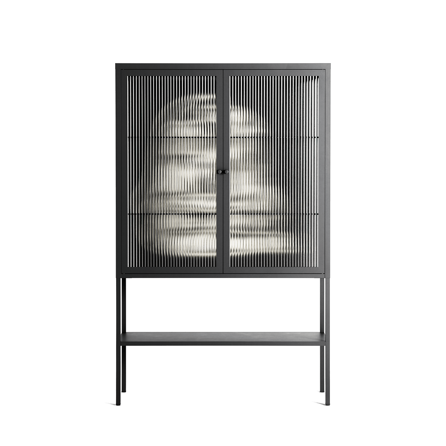 Nudes on Nudes - Loft Cabinet - Aley Wild - Antracite - Reeded glass