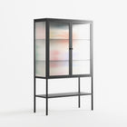 Surrender Shapes - Loft Cabinet - Aley Wild - Antracite - Reeded glass