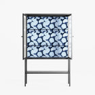 Blue Poppy 2 - Loft Cabinet - Katie O’Shea - Antracite - Reeded glass