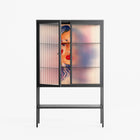 Hidden Beauty - Loft Cabinet - Raissa Oltmanns - Antracite - Reeded glass
