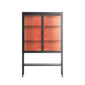 Lobster - Loft Cabinet - Raissa Oltmanns - Antracite - Reeded glass