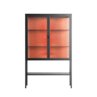 Lobster - Loft Cabinet - Raissa Oltmanns - Antracite - Reeded glass
