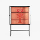 Lobster - Loft Cabinet - Raissa Oltmanns - Antracite - Reeded glass