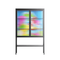 Funny Friends - Loft Cabinet - Cezar Berje - Antracite - Reeded glass